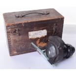 WW2 Royal Air Force Spitfire / Hurricane MkII Reflector Gun Sight, housed in the original wooden