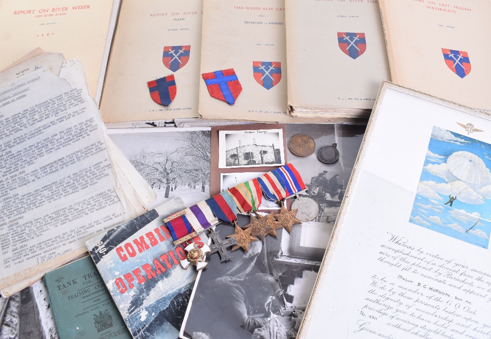 WW2 Gallantry Medal and Extensive Document Grouping of Major D C Hopson Royal Armoured Corps - Image 2 of 13