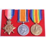 Great War 1914-15 Star Medal Trio Gloucestershire Regiment, the medals were awarded to “11244 PTE