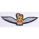 WW2 Glider Pilots Breast Wing, cloth embroidered example which remains in very good overall