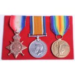 Great War 1914-15 Star Medal Trio Argyll & Sutherland Highlanders, the medals were awarded to “S-