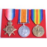 Great War 1914-15 Star Medal Trio Border Regiment, the medals were awarded to “18673 L SJT J