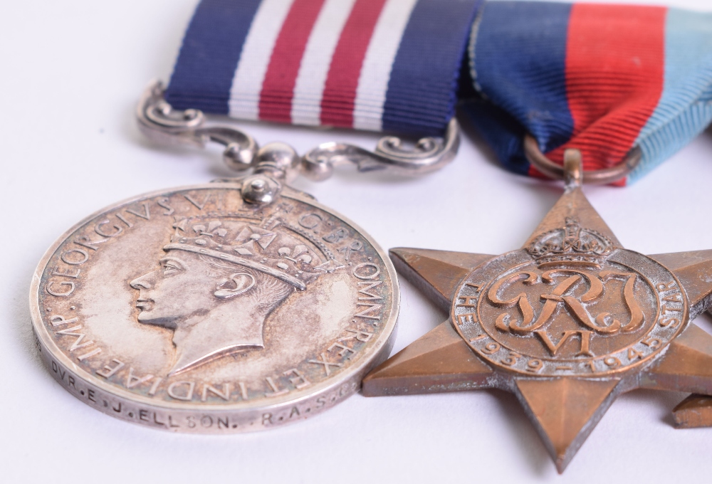 WW2 Normandy Operations Military Medal Group of Six Awarded to Driver E J Ellson Royal Army - Image 3 of 3