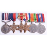 WW2 Normandy Operations Military Medal Group of Six Awarded to Driver E J Ellson Royal Army