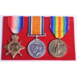 Great War 1914-15 Star Medal Trio Norfolk Regiment, the medals were awarded to “16867 PTE C FLATT