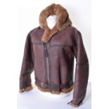 WW2 Royal Air Force Coastal Command Irvin Flying Jacket, being a four panel back type flying