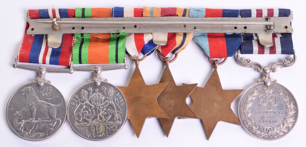 WW2 Normandy Operations Military Medal Group of Six Awarded to Driver E J Ellson Royal Army - Image 2 of 3