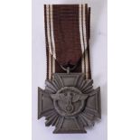 NSDAP 10 Year Long Service Medal being the 2nd model thick type. Complete with its ribbon. Medal