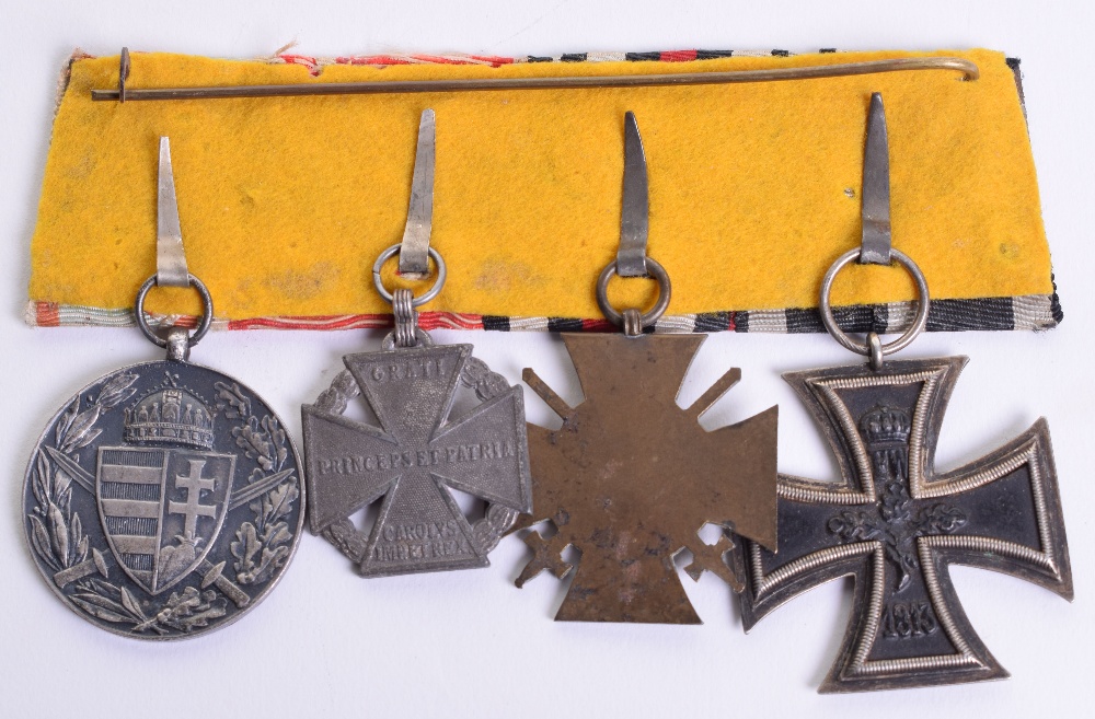 Imperial German / Austro Hungarian Medal Group of Four, consisting of Iron Cross 2nd class, 1914- - Image 2 of 2