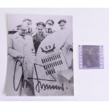 Signed Picture of Luftwaffe Ace and Knights Cross Oak Leaves Swords and Diamonds Winner Adolf
