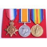 Great War 1914-15 Star Medal Trio Gordon Highlanders, the medals were awarded to “2138 PTE R MC