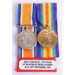 Great War Casualty Medal Pair Seaforth Highlanders, group consists of British War medal and