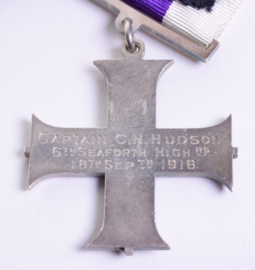 Great War Military Cross Group of Seven, Major Charles Henry Hudson Seaforth Highlanders, grouping - Image 3 of 3