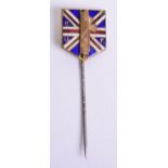 Pre 1936 British Union of Fascists (B.U.F) Lapel Badge, being gilded Fasces on enamel shield in
