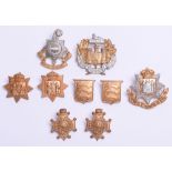 Victorian Essex Regiment Cap & Collar Badge Set being other ranks issue with two lug fittings on the