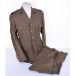 WW2 Wiltshire Regiment Officers Service Dress Uniform, being a four pocket American made example