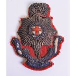 Hurstpierpoint OTC / Royal Sussex Regiment Bisley Bullion Badge circa 1897, fine bullion embroidered