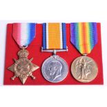 Great War 1914-15 Star Medal Trio East Yorkshire Regiment, the medals were awarded to “17230 PTE H W