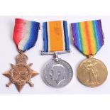 Great War 1914-15 Star Medal Trio Manchester Regiment, the medals were awarded to “14994 PTE J S