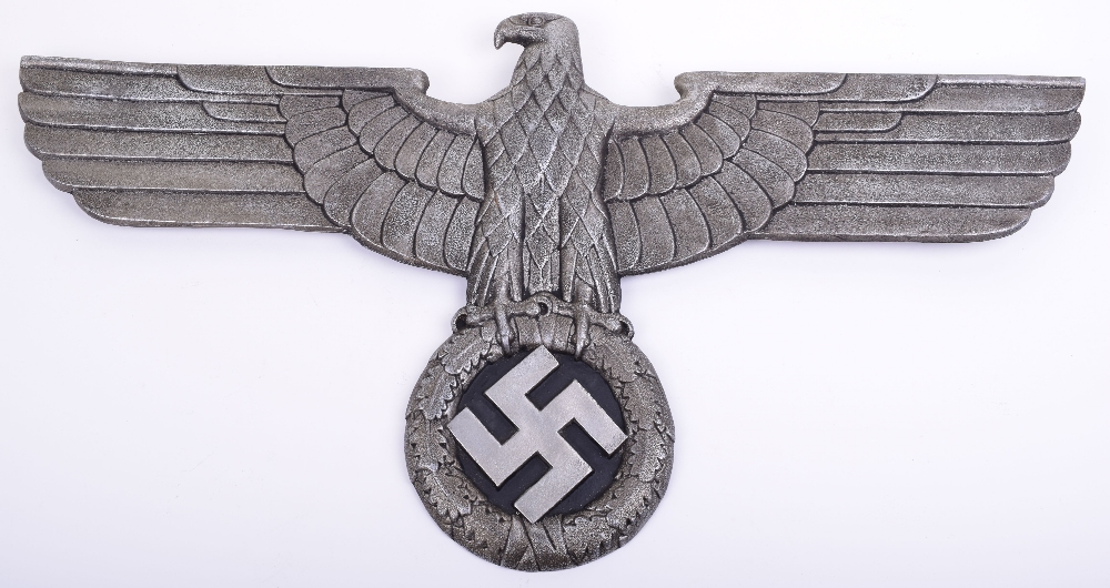 German Third Reich Train Eagle, large cast alloy eagle and swastika as attached to trains used in