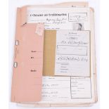 German WWII Buchenwald KZ Camp Guard Complete File, SS Man Heinz Reichbach. Includes his SS Soldbuch