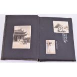 WW2 Japanese Naval Officers Photograph Album, consisting of black and white snapshot photographs