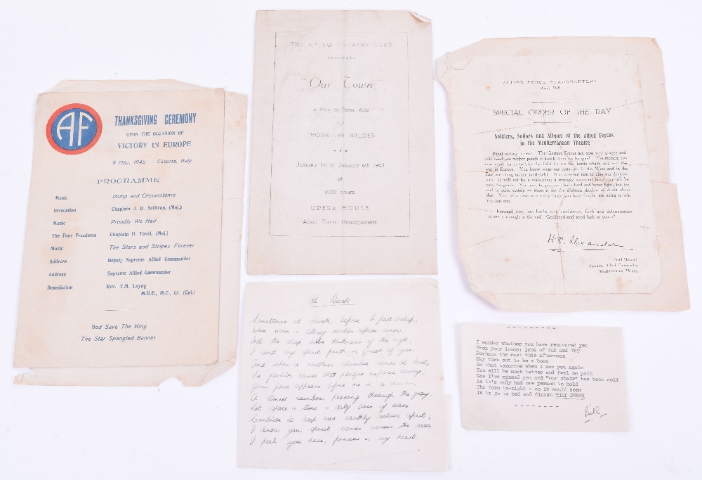 WW2 Husband and Wife Military Paperwork, consisting of official documents and photographs relating - Image 6 of 6