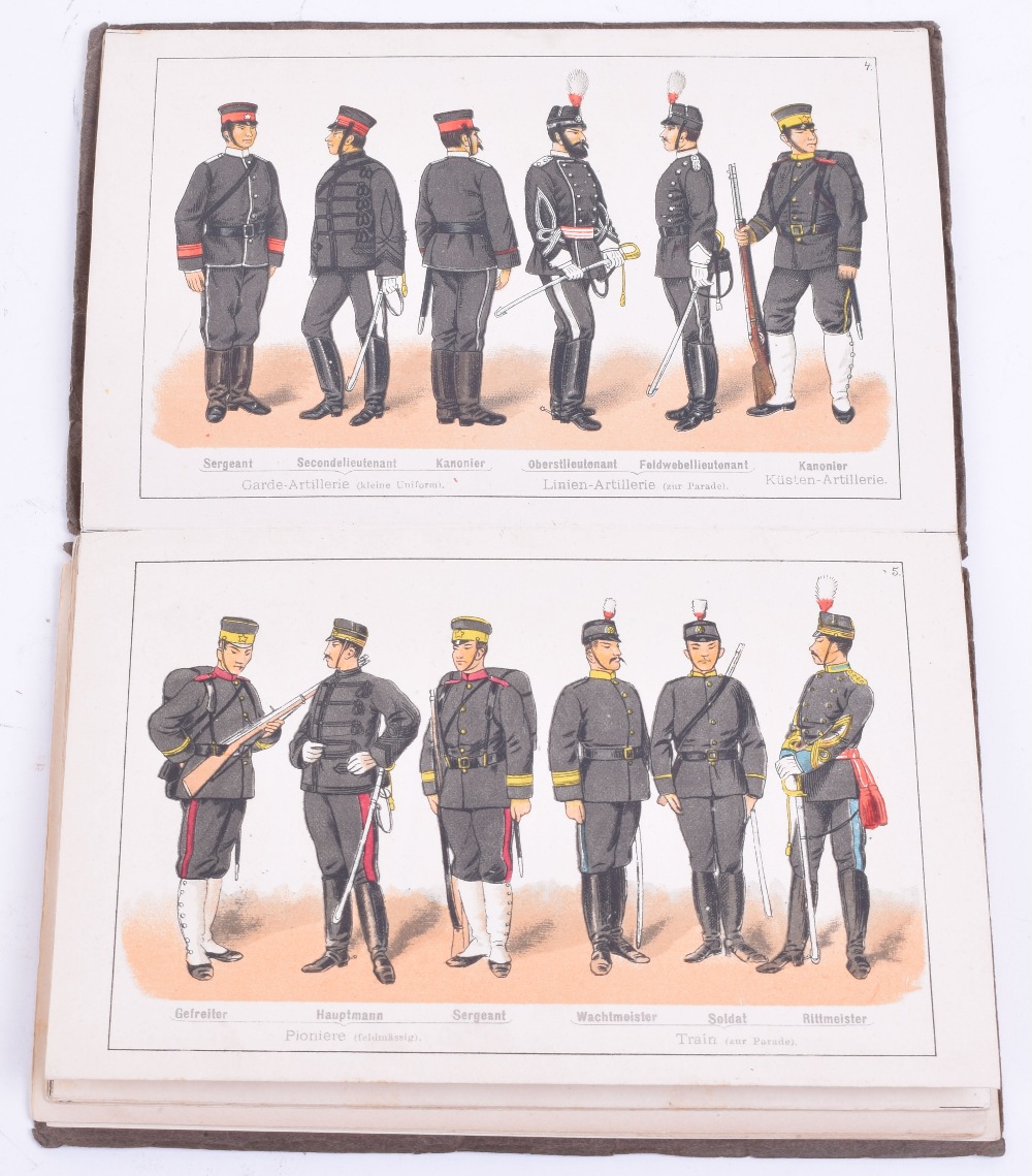 Die Japanische Armee in ihre gegenwartigen unifomirung, Moritz Ruhl. Impressive reference on the - Image 3 of 3