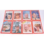 Collection of WW2 & Post WW2 American Military Signatures, mostly on the covers of TIME magazine.