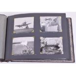 Royal Navy Aircraft Carrier HMS Glory Korean War Photograph Album, compiled by Naval Air Mechanic