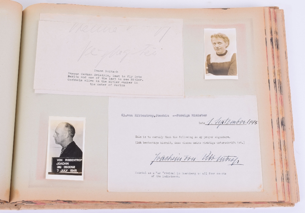 Historically Important Archive of Signatures and Photographs of Nuremberg War Trials Interest, - Image 13 of 24
