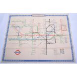 Original London Transport Railways Poster by H.C.BECK C.1945 Very large coloured poster c. 95cms x