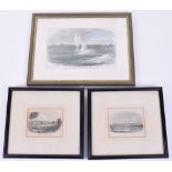Three Small Framed Prints of Chatham Naval Interest, consisting of print titled “Chatham Siege