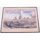 War Artist Jack Chaddock, Five Original Signed Watercolours and One Pencil Drawing including "AN