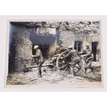 29 Original First World War Photographs c.8" X 6" around half with captions, mainly Artillery