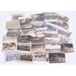 Collection of Postcard Photographs of Welch Regiment Interest, being pre WW1 period showing soldiers