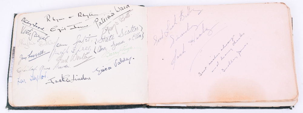RAF Scampton Autograph Book, containing signatures of various personalities and band that visited - Image 4 of 12