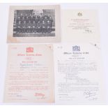 WW2 Mentioned in Despatches Certificate to Captain R E Robertson Royal Engineers, printed citation