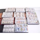 Ten Collectors Albums of Cigarette Cards, consisting of various complete and part sets, some