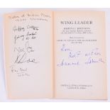 Signed Book “Wing Leader” by Air Vice Marshal Johnnie Johnson, softback publication signed by the