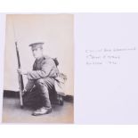 Great War 5th (Cyclist) Battalion East Yorkshire Regiment Postcard Photograph Archive, interesting