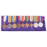 Great War 1914-15 Trio and WW2 Campaign Medals of L Dryden Royal Air Force, 1914-15 star (reverse