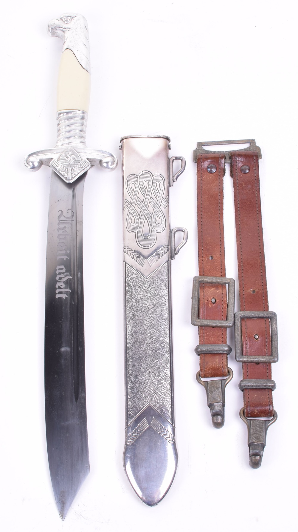 RAD Leaders Dress Dagger with Original Hanging Straps, excellent example of a RAD labour front - Bild 2 aus 11