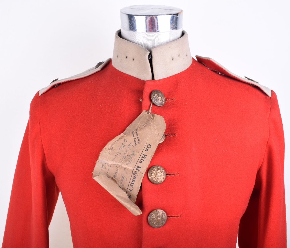 Seaforth Highlanders Experimental Tunic, of red scarlet cloth with white buff stand up collar, - Image 7 of 7