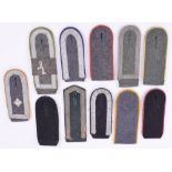 Selection of German Army, Waffen SS and Luftwaffe Tunic Shoulder Boards, all single examples,