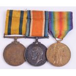 Great War Territorial Forces War Medal Group of Three Awarded to Driver W G Harding Army Service