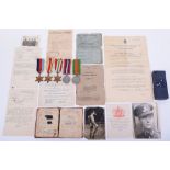 WW2 Campaign Medal and Paperwork Grouping of Herbert Walter Knowlden 73rd Medium Regiment Royal