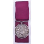 Victorian Army Long Service Good Conduct Medal, early type with large letter reverse, awarded to “CR
