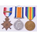 1914 Star Bar Trio Private M Hennessy Royal Irish Regiment, all medals are named in the correct
