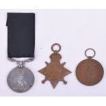 Royal East Kent Mounted Rifles Prize Medal, circular silver medal with crowned rearing horse to